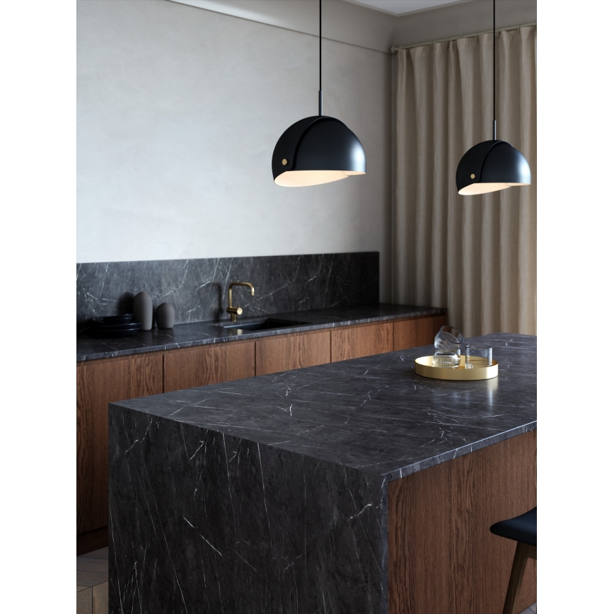 DFTP by Nordlux - Luster na sajli sa podesivim abažurom ALIGN 1xE27/15W/230V crno