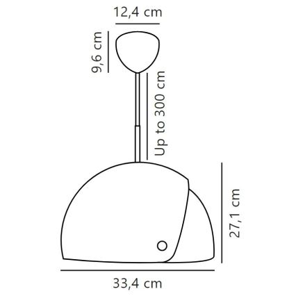 DFTP by Nordlux - Luster na sajli sa podesivim abažurom ALIGN 1xE27/15W/230V crno