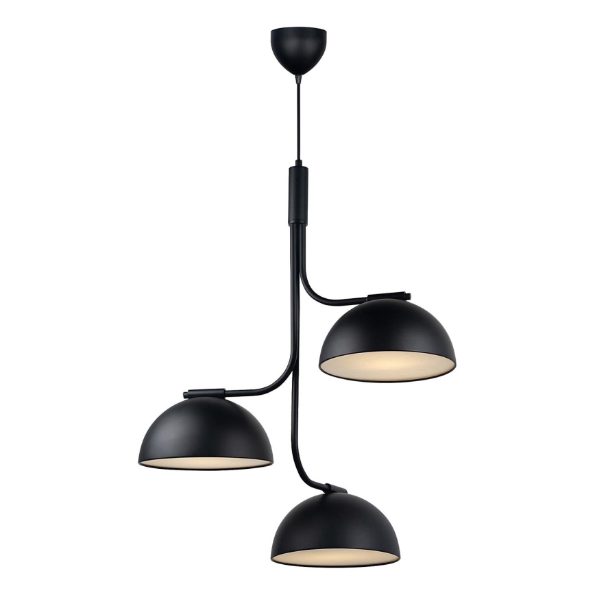 DFTP by Nordlux - Luster na sajli TULLIO 3xE14/25W/230V crno