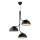 DFTP by Nordlux - Luster na sajli TULLIO 3xE14/25W/230V crno