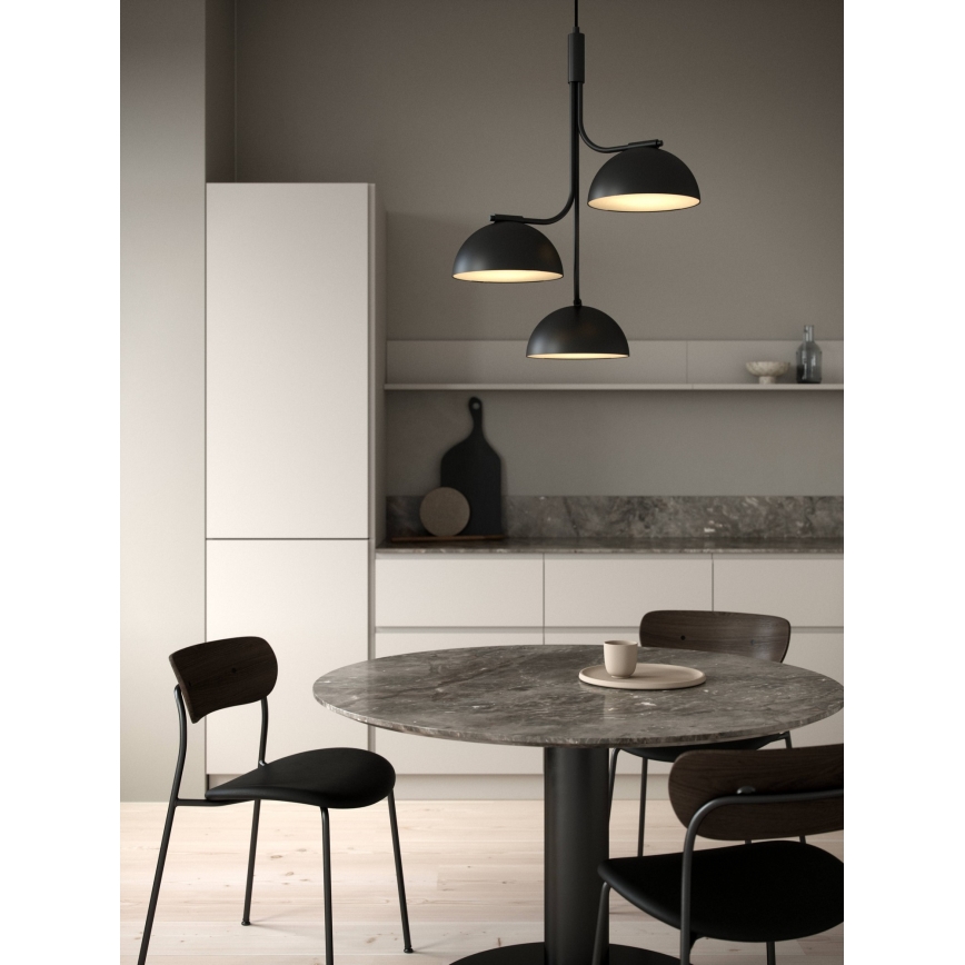 DFTP by Nordlux - Luster na sajli TULLIO 3xE14/25W/230V crno