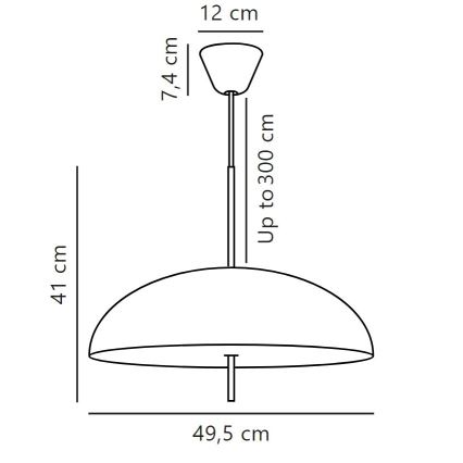 DFTP by Nordlux - Luster na sajli VERSALE 2xE27/15W/230V crno