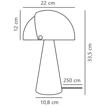 DFTP by Nordlux - Stona lampa sa podesivim abažurom ALIGN 1xE27/25W/230V bež