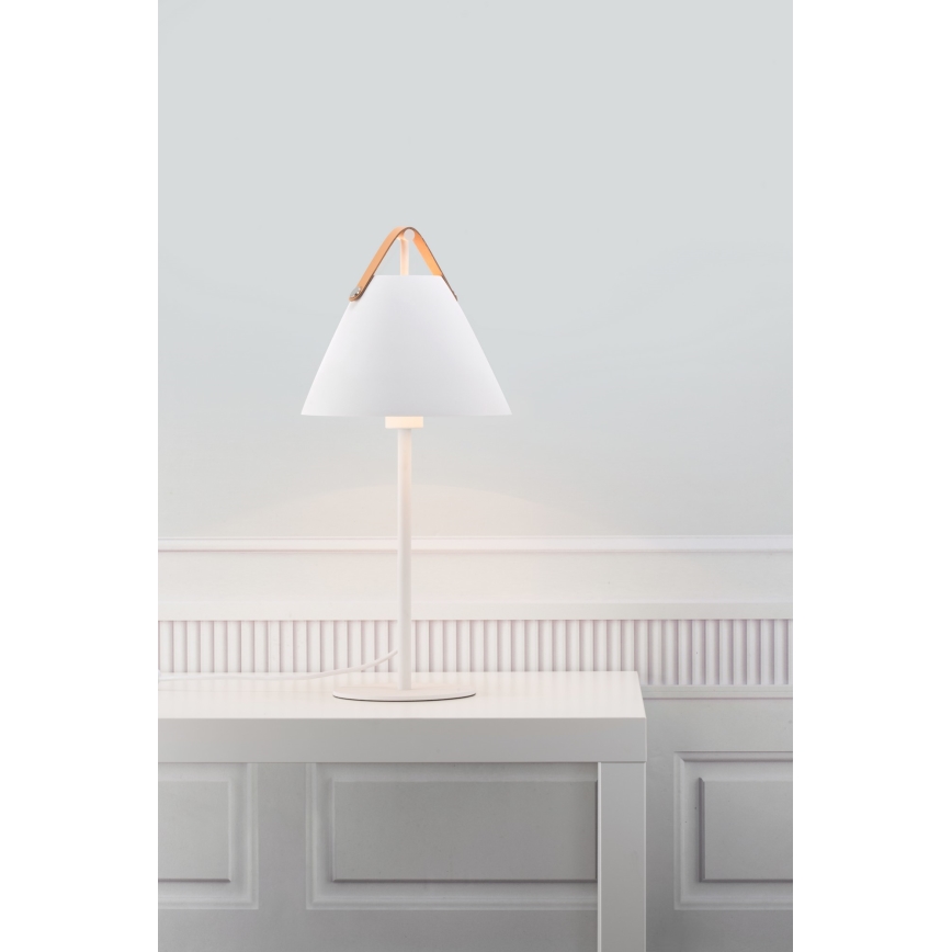 DFTP by Nordlux - Stona lampa STRAP 1xE27/40W/230V bela