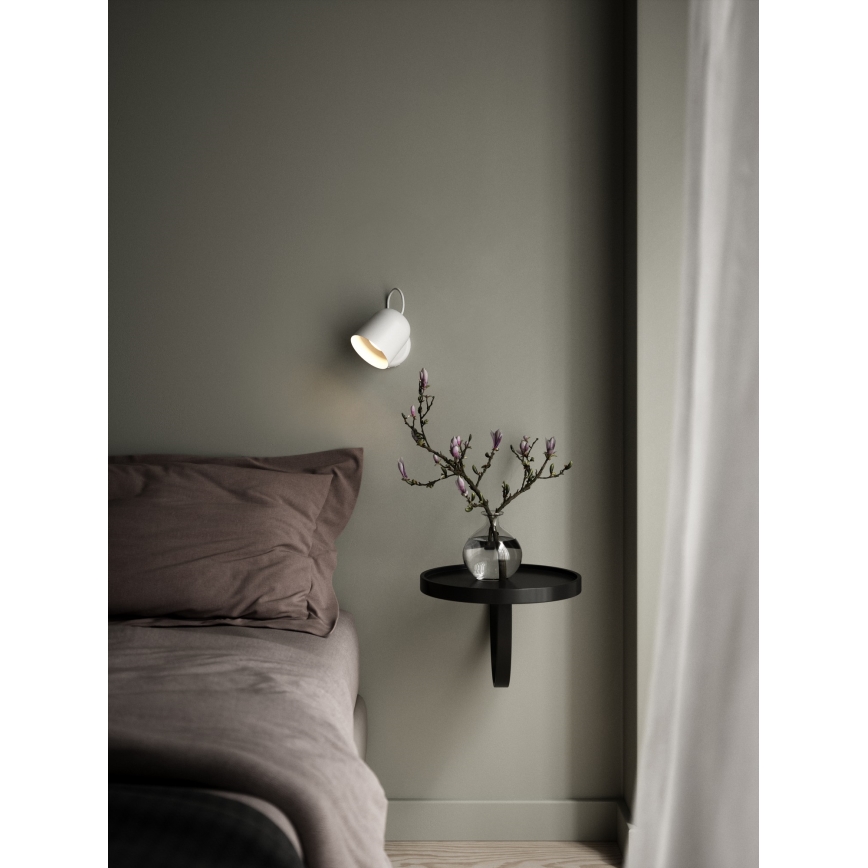 DFTP by Nordlux - Zidna reflektorska lampa sa USB portem ANGLE 1xGU10/25W/230V bela