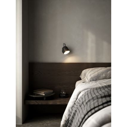 DFTP by Nordlux - Zidna reflektorska lampa sa USB portom ANGLE 1xGU10/25W/230V crno
