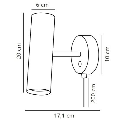 DFTP by Nordlux - Zidna reflektorska lampa MIB 1xGU10/8W/230V bela