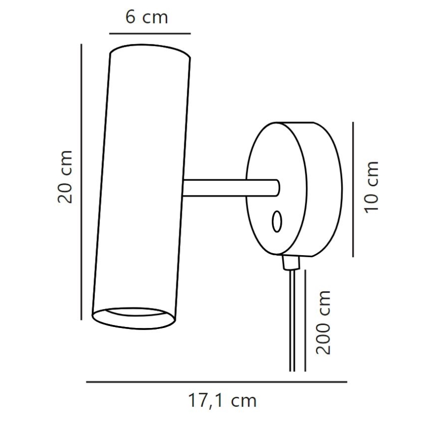 DFTP by Nordlux - Zidna reflektorska lampa MIB 1xGU10/8W/230V bela