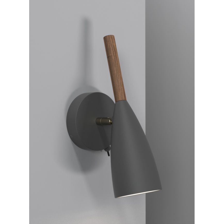 DFTP by Nordlux - Zidna reflektorska lampa PURE 1xGU10/8W/230V sivo