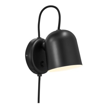 DFTP by Nordlux - Zidna reflektorska lampa sa USB portom ANGLE 1xGU10/25W/230V crno