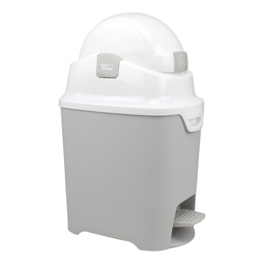 DiaperChamp - Koš za pelene ONE HANDSFREE sivo