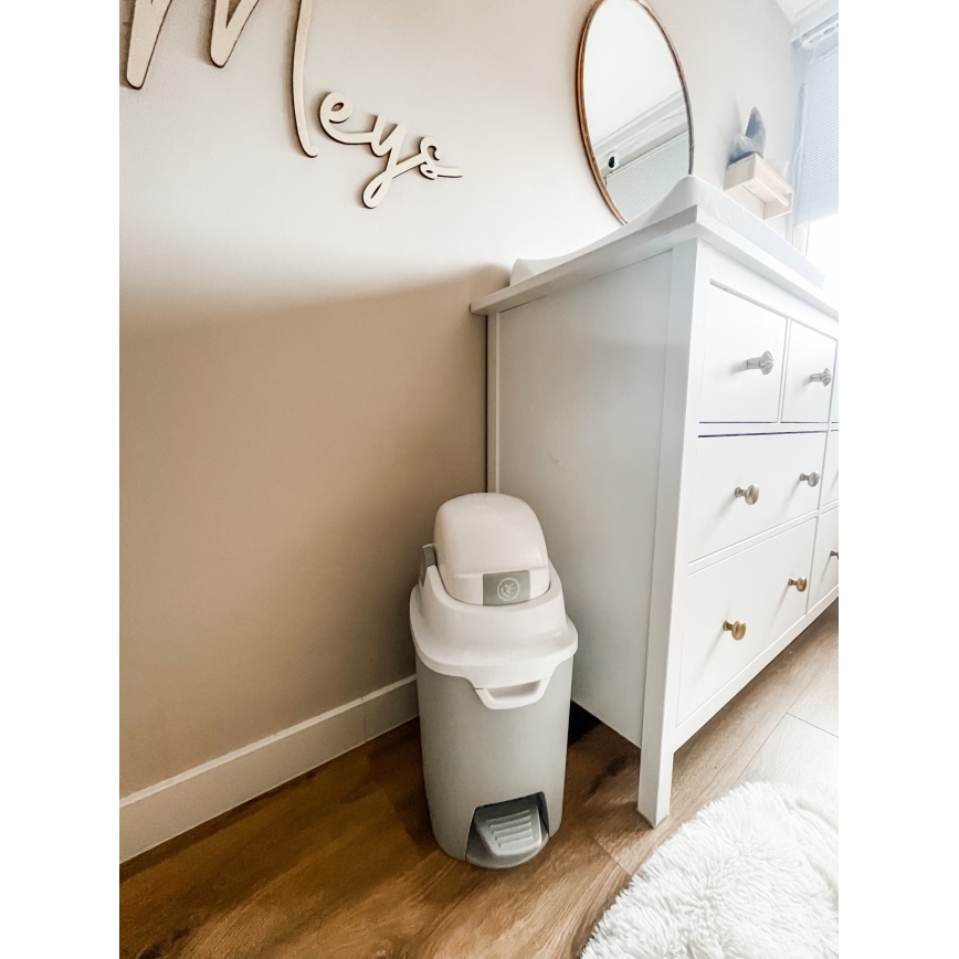 DiaperChamp - Koš za pelene ONE HANDSFREE sivo