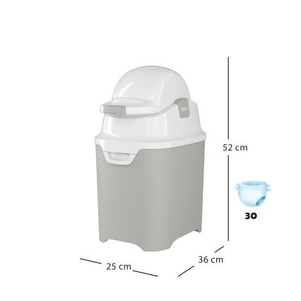 DiaperChamp - Koš za pelene ONE sivo