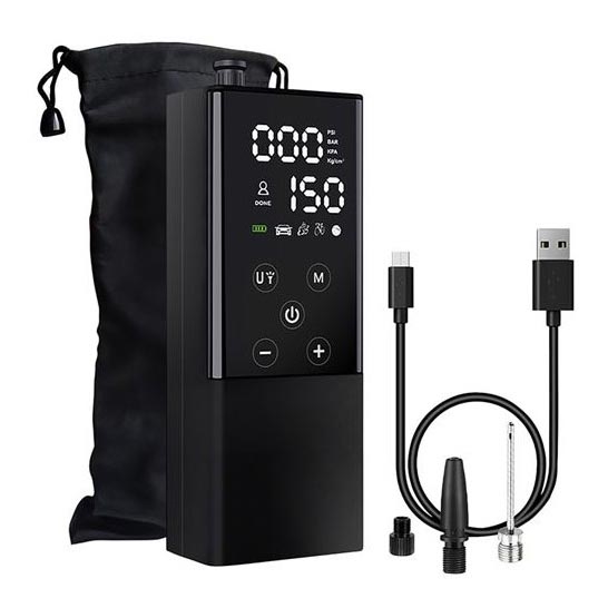 Digitalni džepni kompresor 2000 mAh 5V crni