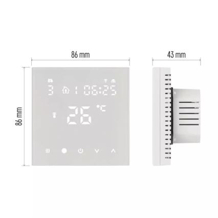 Digitalni termostat za podno grejanje GoSmart 230V/16A Wi-Fi Tuya
