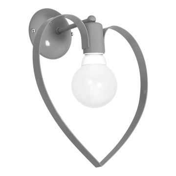 Dječije zidno svetlo AMORE 1xE27/60W/230V sivo