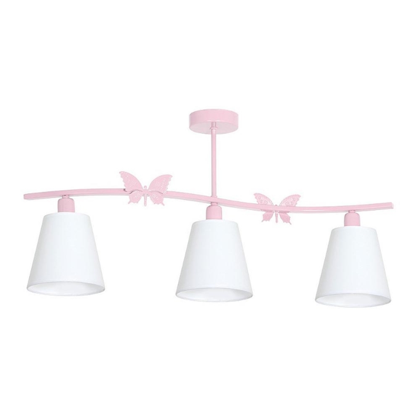 Dječiji lusteri MALI Leptir 3XE14/60W/230V