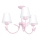 Dječiji lusteri MALI Leptir 3xE14/60W roze