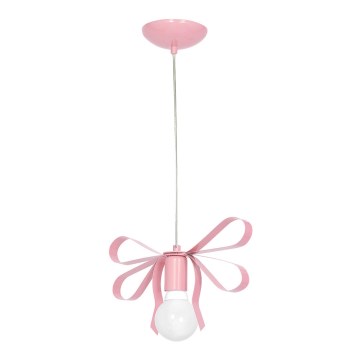 Dječiji lusteri NELA 1xE27/60W/230V svijetlo roze