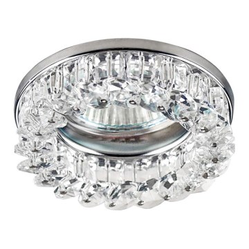 Downlight Family 1xGU10/50W Krom/Kristalno