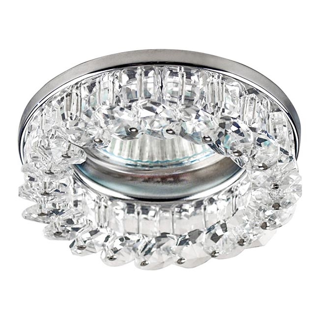 Downlight Family 1xGU10/50W Krom/Kristalno