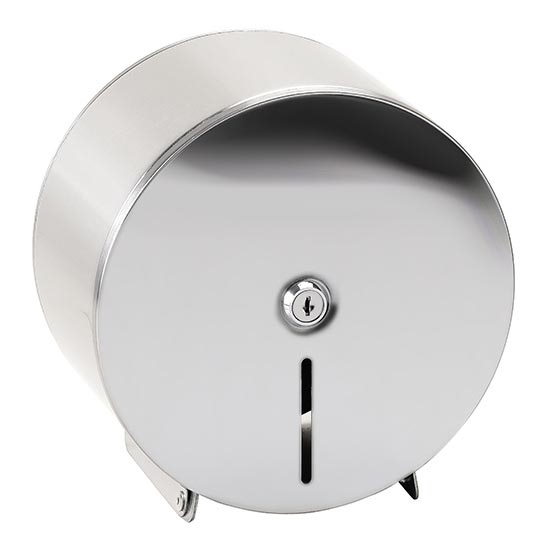 Dozator papira 20x21 cm, od nerđajućeg čelika, srebrne boje