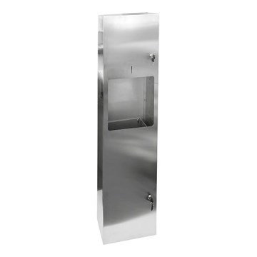 Dozator peškira 31x122,5 cm, inox/srebrne boje