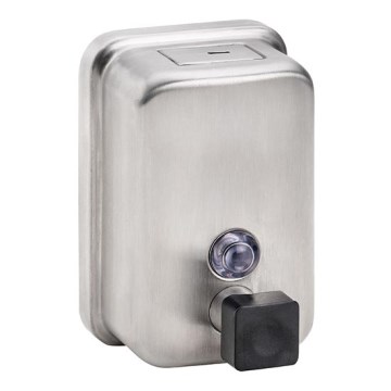 Dozator tečnog sapuna 9,7x15 cm nerđajući čelik/srebrna