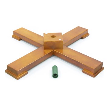 Drveni stalak za božićnu jelku sa držačem prečnika 33 mm