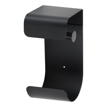 Držač papira 12,5x26 cm nerđajući čelik/crna