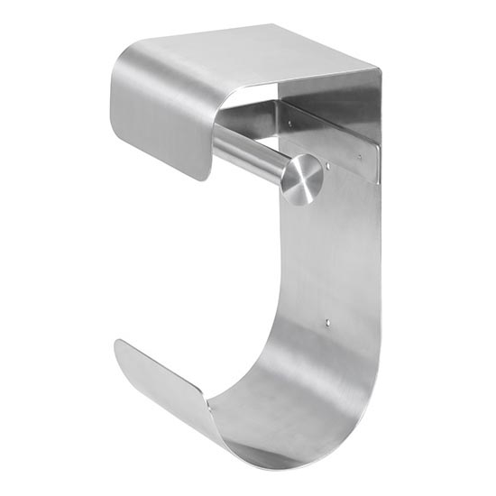 Držač papira 12,5x26 cm, od nerđajućeg čelika, srebrne boje