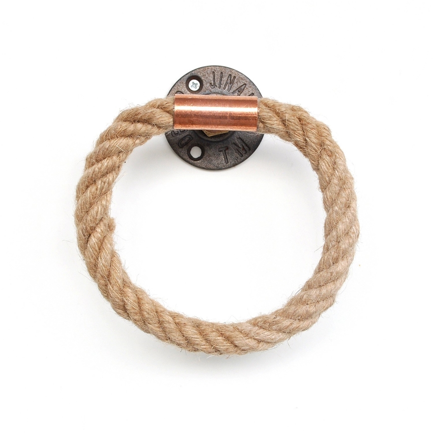 Držač peškira 16x16 cm bež/zlatna