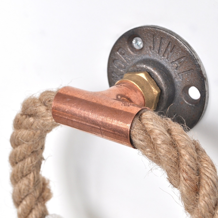 Držač peškira 16x16 cm bež/zlatna