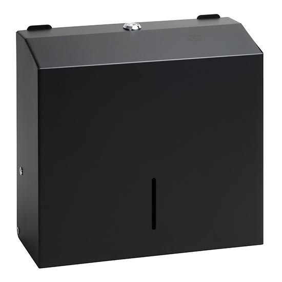 Držač peškira 28x24,5 cm nerđajući čelik/crna