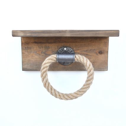 Držač peškira sa policom BORURAF 14x30 cm od smreke