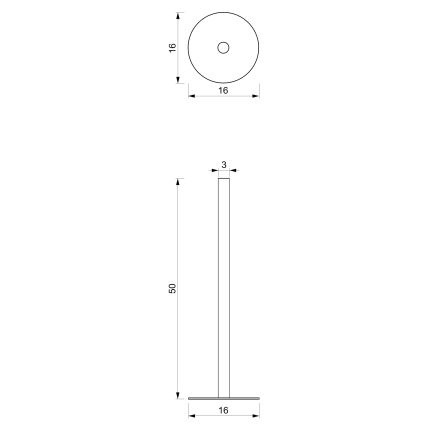 Držač toaletnog papira 51 cm, beo