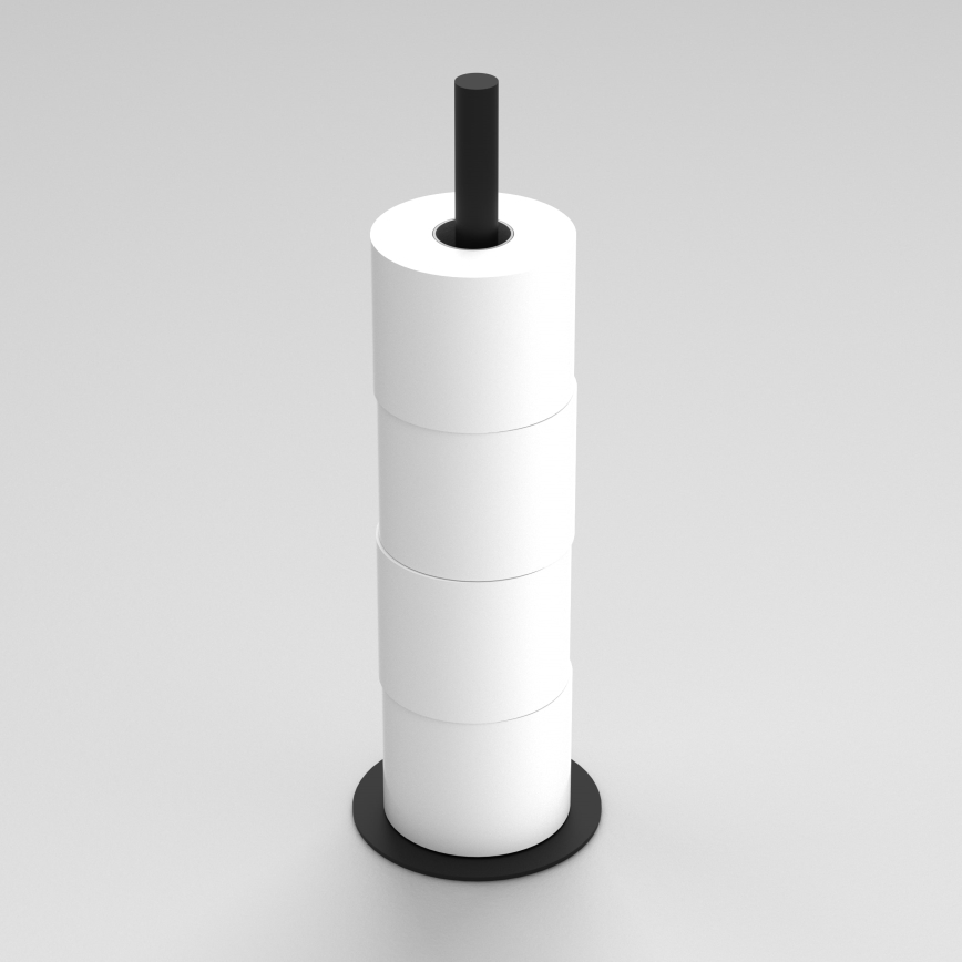 Držač toaletnog papira 51 cm, crne boje