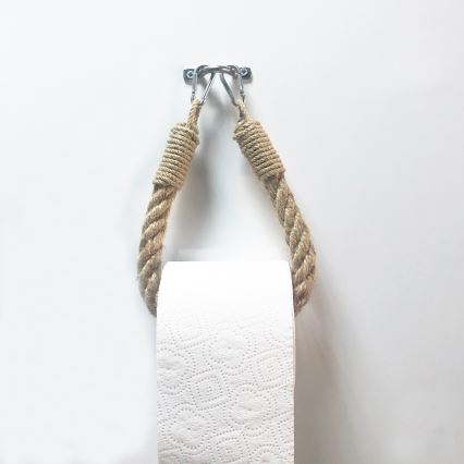 Držač toaletnog papira BORU od užeta 22x14 cm braon