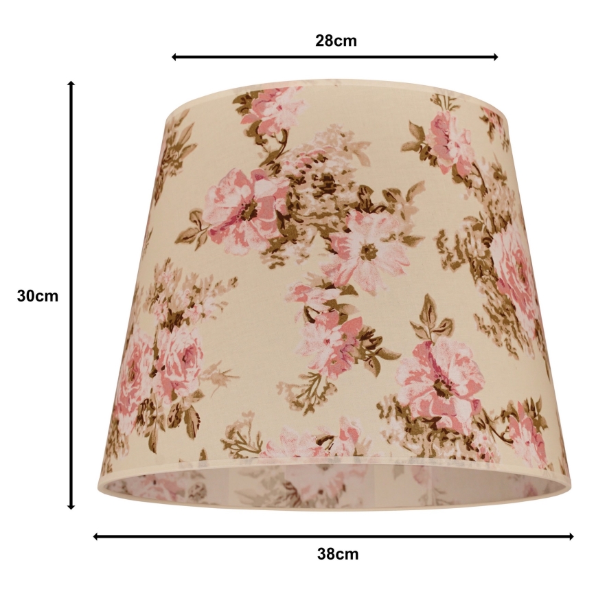 Duolla - Abažur za luster CLASSIC L E27 pr. 38 cm ruža
