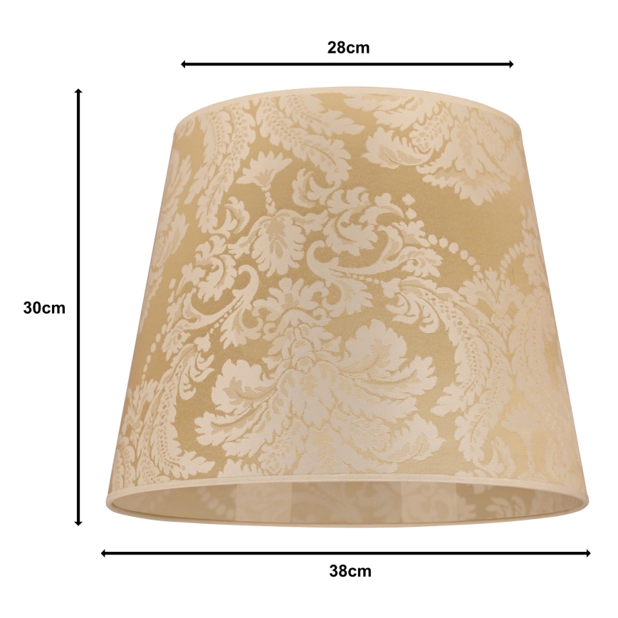 Duolla - Abažur za luster CLASSIC L E27 pr. 38 cm zlatna