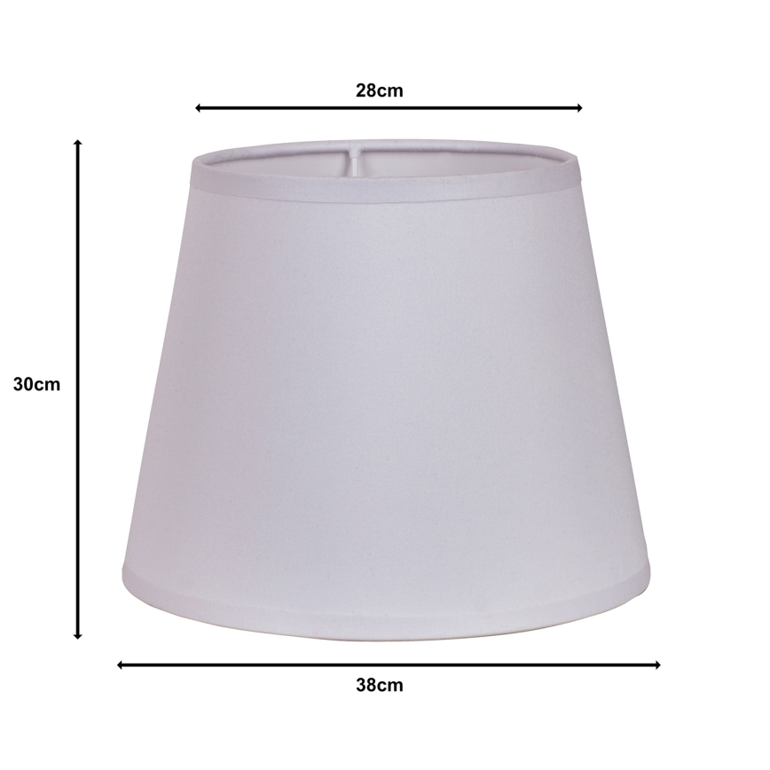 Duolla - Abažur za podnu lampu CLASSIC L E27 pr. 38 cm bela