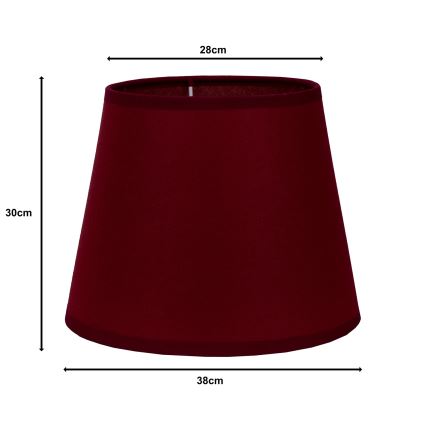 Duolla - Abažur za podnu lampu CLASSIC L E27 pr. 38 cm boje vina