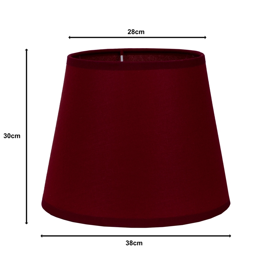 Duolla - Abažur za podnu lampu CLASSIC L E27 pr. 38 cm boje vina