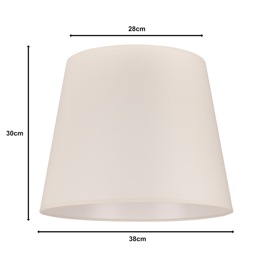 Duolla - Abažur za podnu lampu CLASSIC L E27 pr. 38 cm kremasta