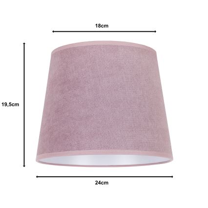 Duolla - Abažur za stolnu lampu CLASSIC M E27, prečnik 24 cm, u ružičastoj boji