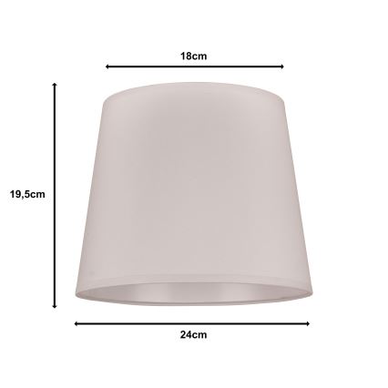 Duolla - Abažur za stolnu lampu CLASSIC M E27 Ø 24 cm, bela