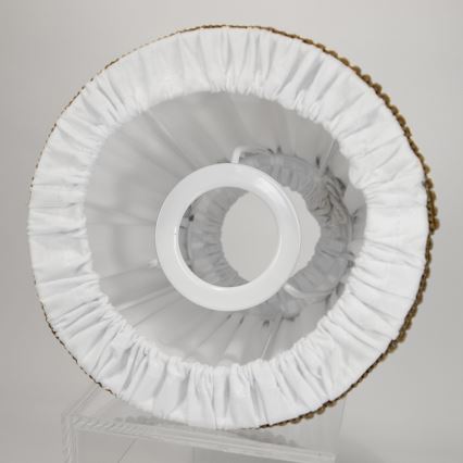 Duolla - Abažur za stonu i podnu lampu E27 pr. 15 cm bela/braon