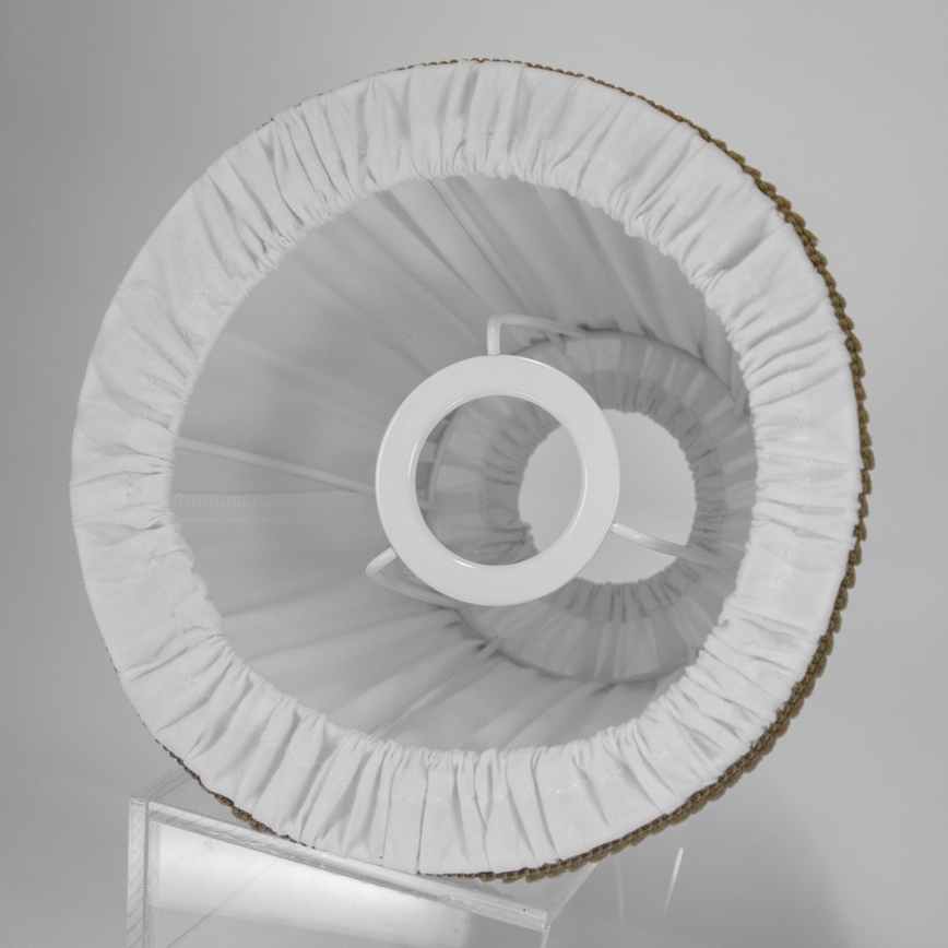 Duolla - Abažur za stonu i podnu lampu E27 pr. 18,5 cm bela/braon