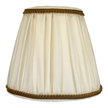 Duolla - Abažur za stonu i podnu lampu E27, prečnik 18,5 cm, krem/braon
