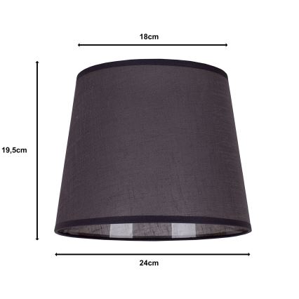Duolla - Abažur za stonu lampu CLASSIC M E27 pr. 24 cm antracit